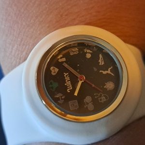 Winky designs slap bracelet watch fitness icons adjustable